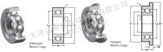 NHBB SSL-840 深溝球軸承圖紙