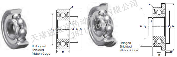 NHBB SSR-1980X 深溝球軸承圖紙
