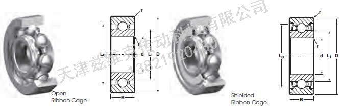 NHBB SSR-201 深溝球軸承圖紙