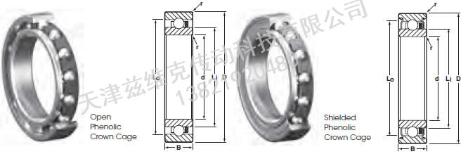 NHBB SSRI-1878SD506 力距管球軸承圖紙