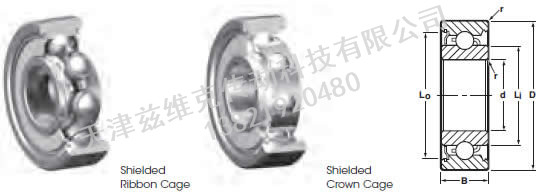 NHBB SSR-2ZZA 深溝球軸承圖紙