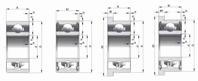 德國HQW深溝球軸承6801圖紙