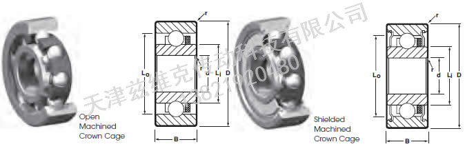 NHBB SSRI-518MC 向心軸承圖紙