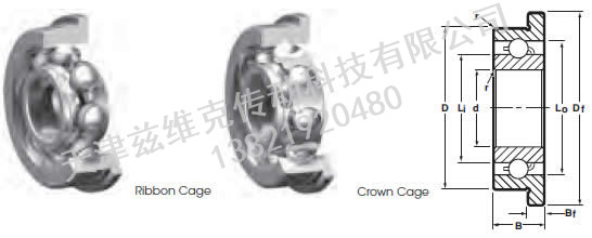 NHBB SSRIF-614 深溝球軸承圖紙