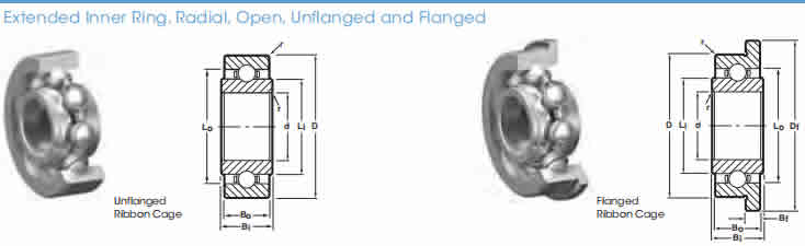 NHBB SSRI-518EE 深溝球軸承圖紙