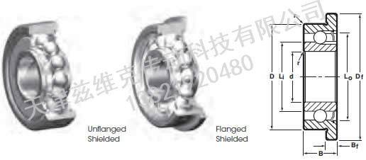 NHBB SSRI-5ZZF 深溝球軸承圖紙