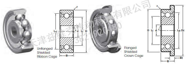 NHBB SSRIF-6632ZZA0208 深溝球軸承圖紙
