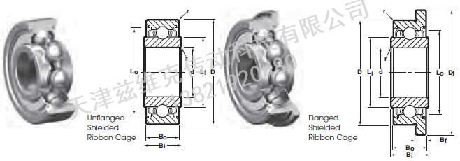 NHBB SSR-3X8LLW20 深溝球軸承圖紙